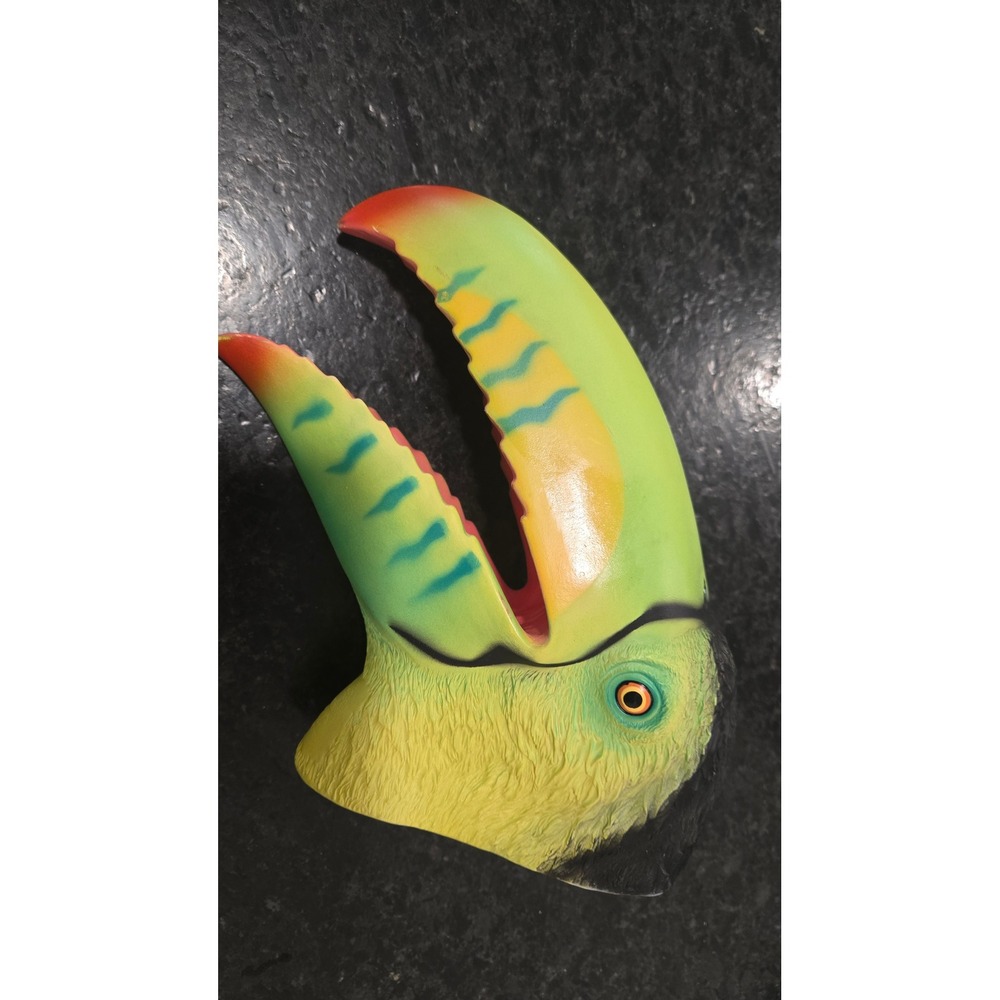 Large Parrot / Toucan Hand Puppet – Rubber‎ Beak – Jungle / Educational Toy